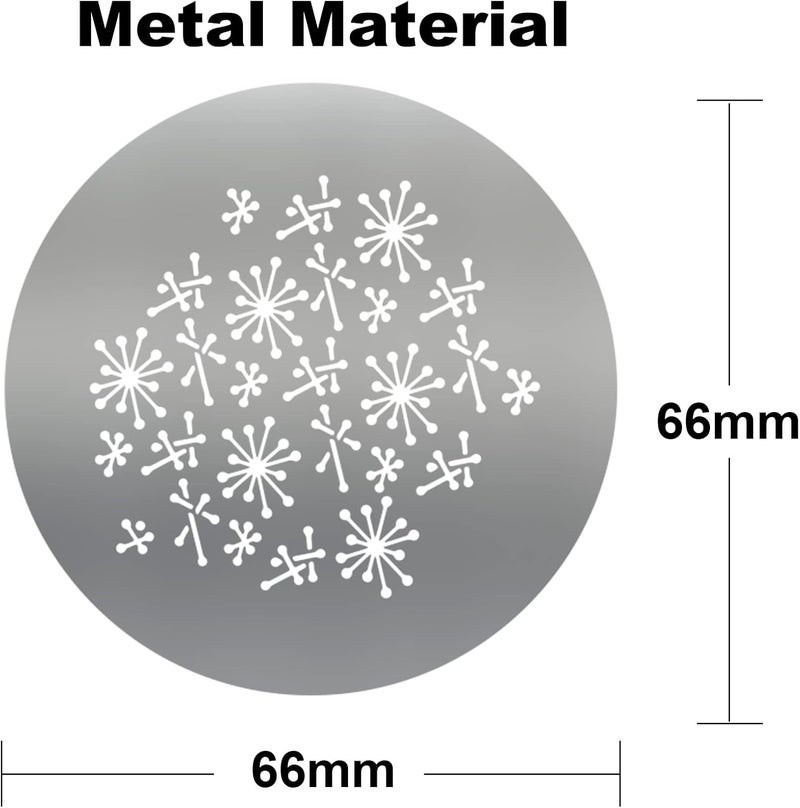 soonpho 12-Pack Round GOBO Kit, 66mm Metal Plate with Different Patterns Works with Spotlight Attachment and OT1 Pro II III Optical Snoot to Create Different Lighting Effects - Image 2